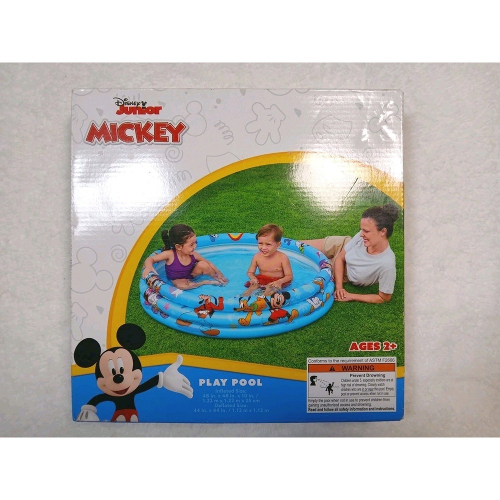 Disney Junior Play Pool Mickey And Friends 48x10 Holds 40 Gallons